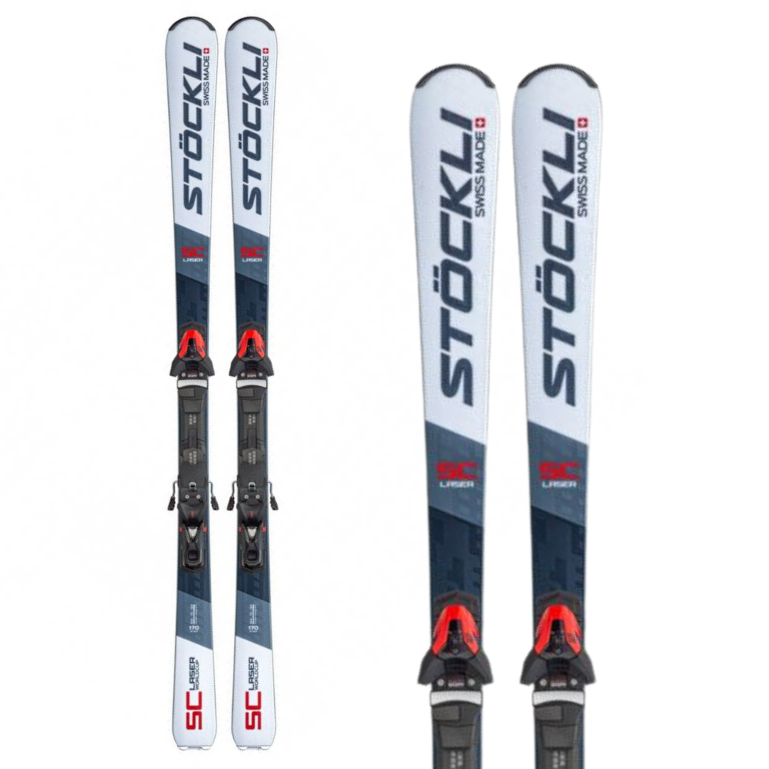 Stockli Laser SC Skis + Salomon SRT12 Bindings- 2023 | D&Q Stockli Laser SC Skis + Salomon SRT12 Bindings- 2023 | D&Q